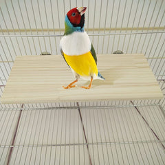 CoscosX plataforma de madera para pájaros, soporte estable para descanso.