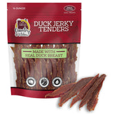 Country Kitchen Jerky de Pato Tenders, primer plano de trozos jugosos y proteicos para premiar.