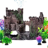 Castillo CousDUoBe con textura realista para crear un paisaje submarino atractivo en la pecera.