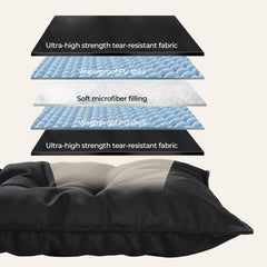 Couzssyhi cama para perros impermeable de doble capa mantiene el suelo seco.