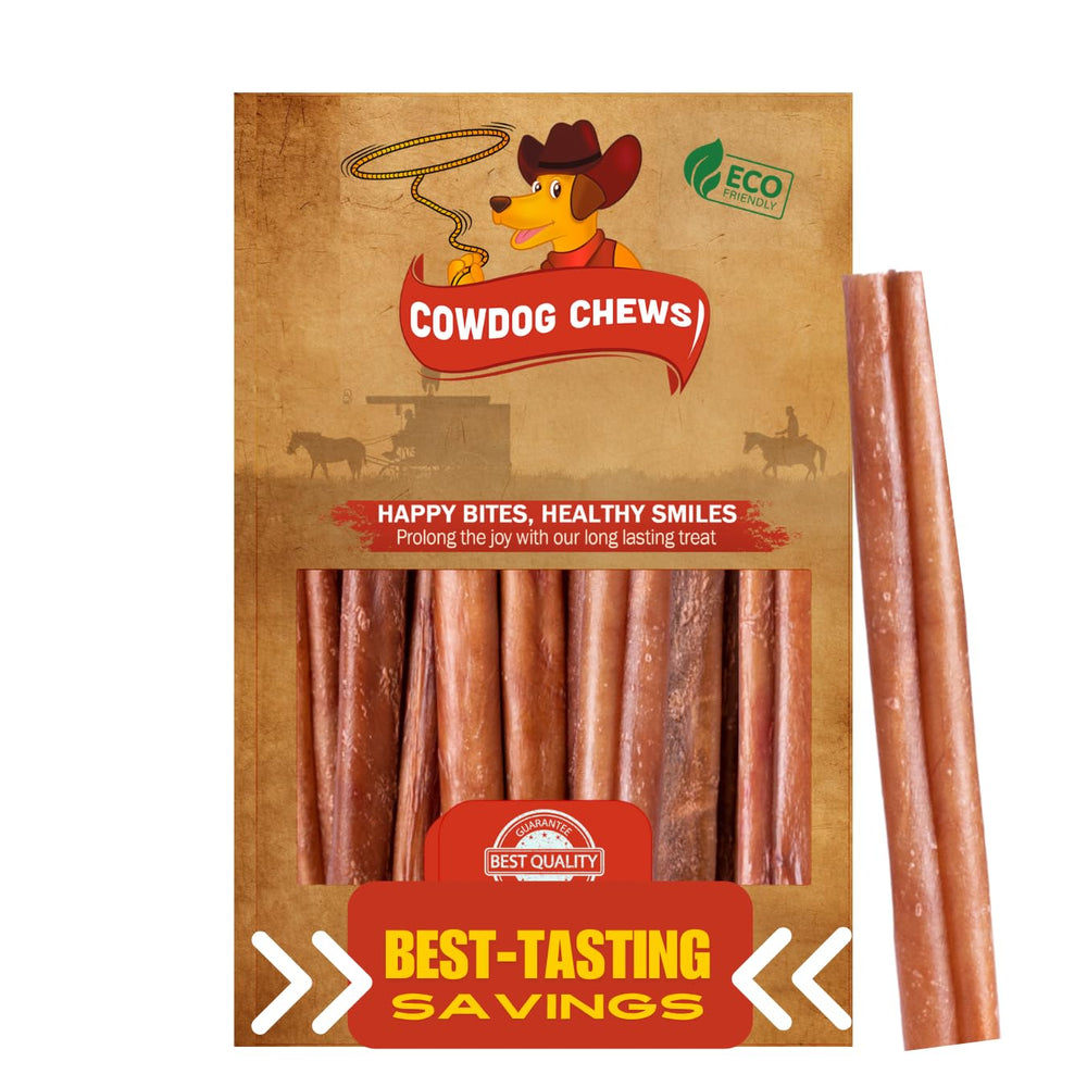 Cowdog Chews Bully Stick sin olor para mordida limpia y agradable