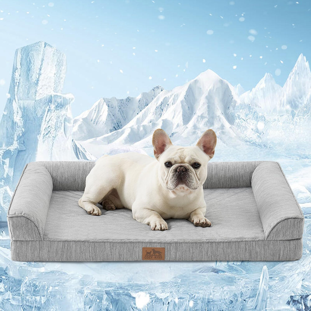 COZY KISS cama para perros refrigerante, superficie fresca para días calurosos.
