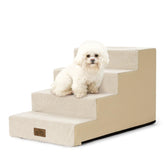 COZY KISS escaleras para perros pequeños con 4 pasos y corduroy para mayor tracción
