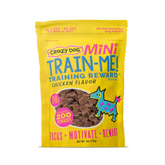 Crazy Dog Train-Me premios-entrenamiento-perro-mini-4oz, ideal para reforzar obediencia.