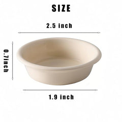CRITTZOO cuenco de agua para gecko crestado, compatible con envases biodegradables