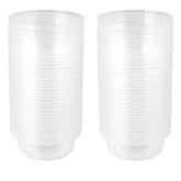 CRITTZOO tazas de alimento para gecko crestado, visible la comida gracias a su transparencia.