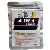 Crown Pet Supplies 4 en 1 polvo en botella para aves, mezcla fácil en agua.