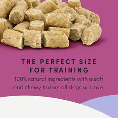 Crumps Naturals Mini Trainers cordero sin aromas artificiales, snack ligero para perros.