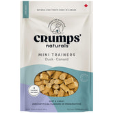 Crumps’ Naturals Mini Trainers Duck en empaque, snack ligero para entrenamiento diario