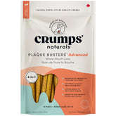 Crumps’ Naturals Plaque Busters Advanced pour chiens, bâtonnets dentaires 9,5 oz pour l'hygiène buccale.