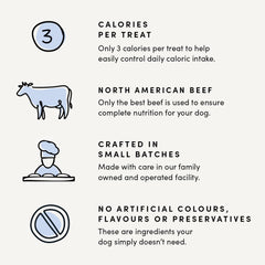 Porciones pequeñas para adiestrar perros de todas las edades con Crumps' Naturals