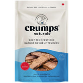 Crumps’ Naturals Beef Tendersticks envase de 58 g, snack para perros activos.