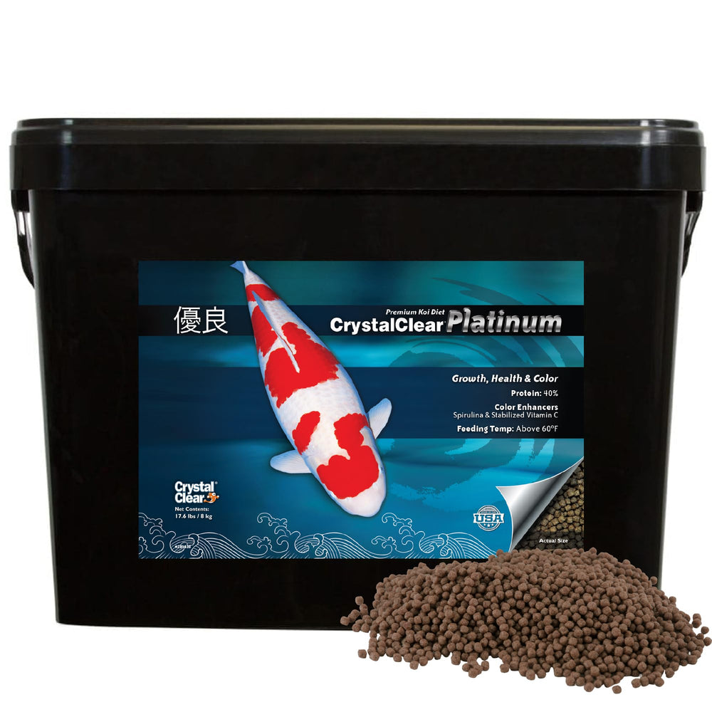 CrystalClear Platinum alimento para peces, gránulos flotantes 3 mm favorecen crecimiento saludable.