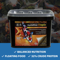 CrystalClear Staple: dieta diaria equilibrada para peces de estanque durante el verano.