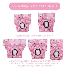 CuteBone pañales para perras con exterior impermeable para evitar filtraciones