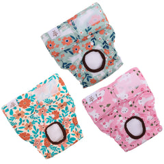 CuteBone pañales para perras femeninas con velcro para ajuste cómodo