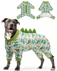 Pijama CuteBone Dinosaurio para perro en cosplay, perfecto para fotos y juego.
