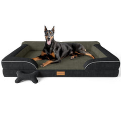 CWAWZ cama XXL ortopédica para perros: soporte para articulaciones durante el sueño.