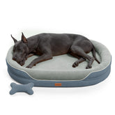 CWAWZ cama-perro-xxl con espuma memoria para articulaciones y descanso profundo.