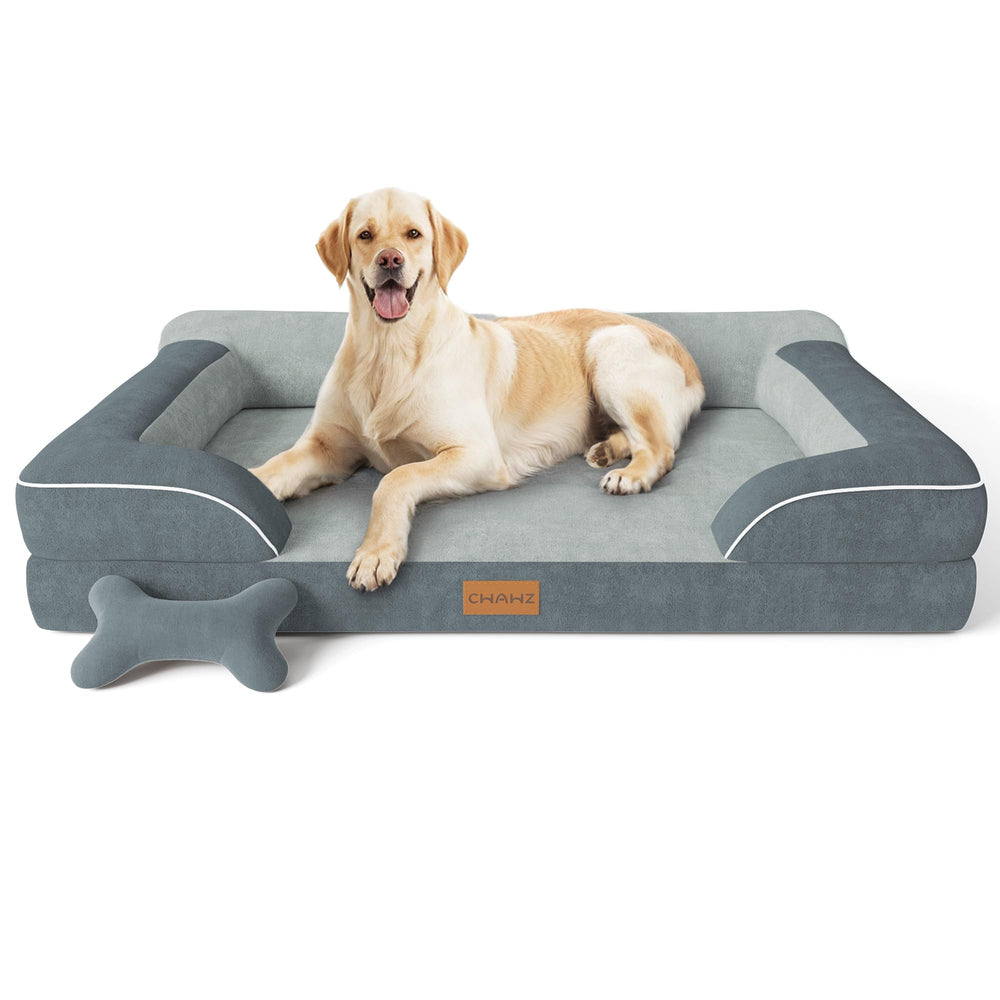 CWAWZ cama perro XXL ortopédica con gel para dormir cómodo