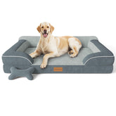 CWAWZ cama perro XXL ortopédica con gel para dormir cómodo