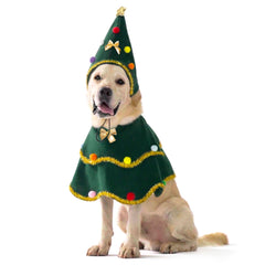 Disfraz cyeollo árbol navidad para perro XL, cómodo y festivo para la foto.