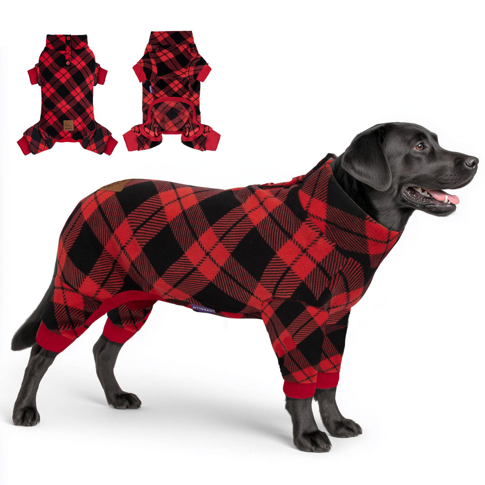 Pijama cyeollo para perro mediano con franela cálida para comodidad diaria