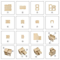 Cyirexylcc juego-escalada-hamster: estructura para trepar y ejercitarse.