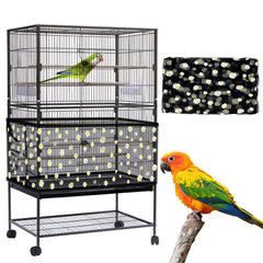 Daoeny couverture grande de cage oiseau avec motif daisies décoratif et élégant.
