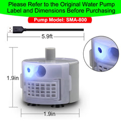 Daoxuan conector USB 5V, compatible con adaptadores para alimentación sencilla.