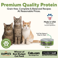Dave's Pet Food: envase de 24 latas, opción práctica para alimentar a diario.
