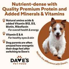 Dave's Pet Food hecho en EE.UU., calidad de origen doméstico