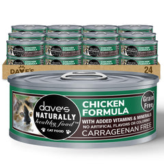 Dave's Pet Food: lata de paté de pollo para alimentación húmeda diaria.