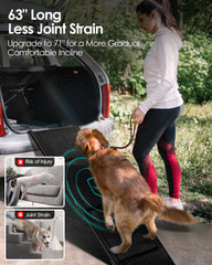 Deekuiwi rampa plegable para perros en camión, ayuda a subir sin esfuerzo.