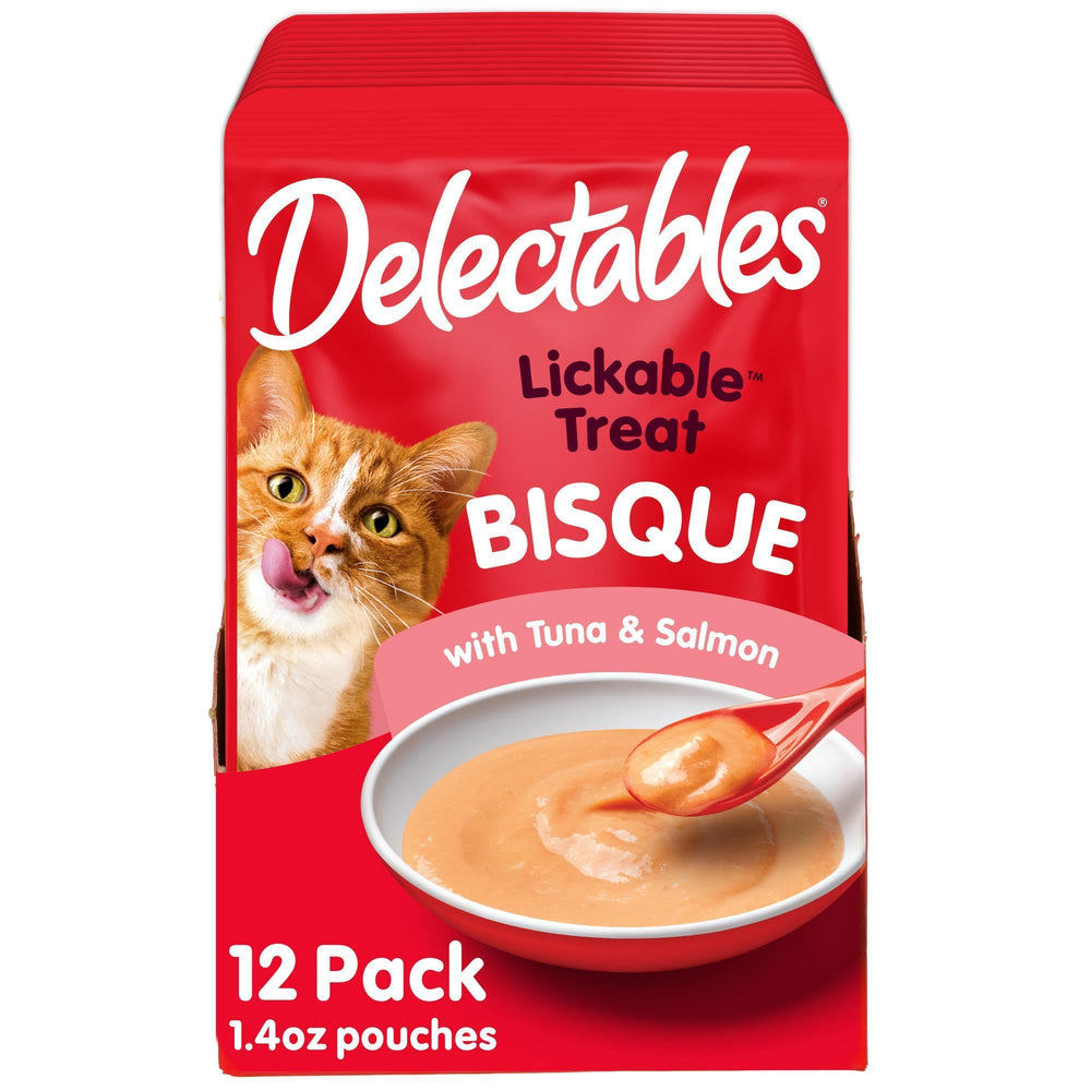 Emballage Delectables Bisque Thon-Saumon 14oz, pratique à ranger.