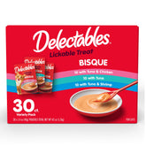Delectables envase bisque cremoso para alimentar y hidratar con sabor.