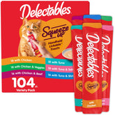 Delectables Squeeze Up: variedad de tubos 104 unidades para premiar y fortalecer el vínculo
