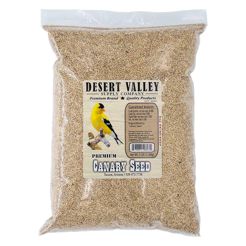 Desert Valley Seed para canarios en bolsa de 5 libras lista para alimentar