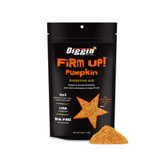 Firm Up Pumpkin de Diggin' Your Dog en frasco, polvo cómodo para espolvorear sobre la comida