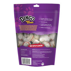 Hueso Dingo con pollo jerky envuelto en cuero crudo para masticar.
