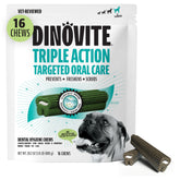 Dinovite mastic dental para perros en empaque, mejora la rutina de cuidado oral