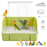 Bañera para loros grande de DINTSTYLE, espacio amplio para baño cómodo de aves.