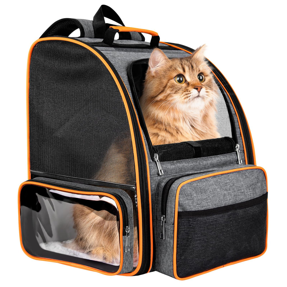 Discala mochila transporte para gatos con ventilación óptima para viajar