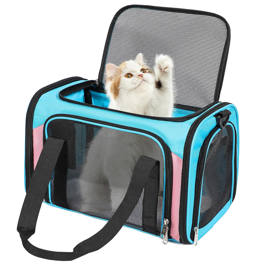 Portador Discala para mascotas de hasta 15 libras, ideal para viajar por avión.