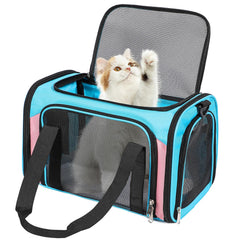 Portador Discala para mascotas de hasta 15 libras, ideal para viajar por avión.