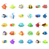 DIYBravo peces artificiales coloridos para decoración rápida del acuario.