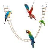 Puente-escalera de 28 pasos Dnoifne para aves, promueve ejercicio seguro.