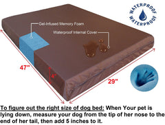 Dogbed4less XL, cubierta interna impermeable protege el inserto.
