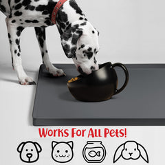 DogBuddy almohadilla-limpieza-facil facilita la limpieza después de comer.