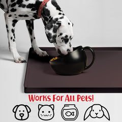 DogBuddy base antideslizante mantiene los cuencos en su sitio.